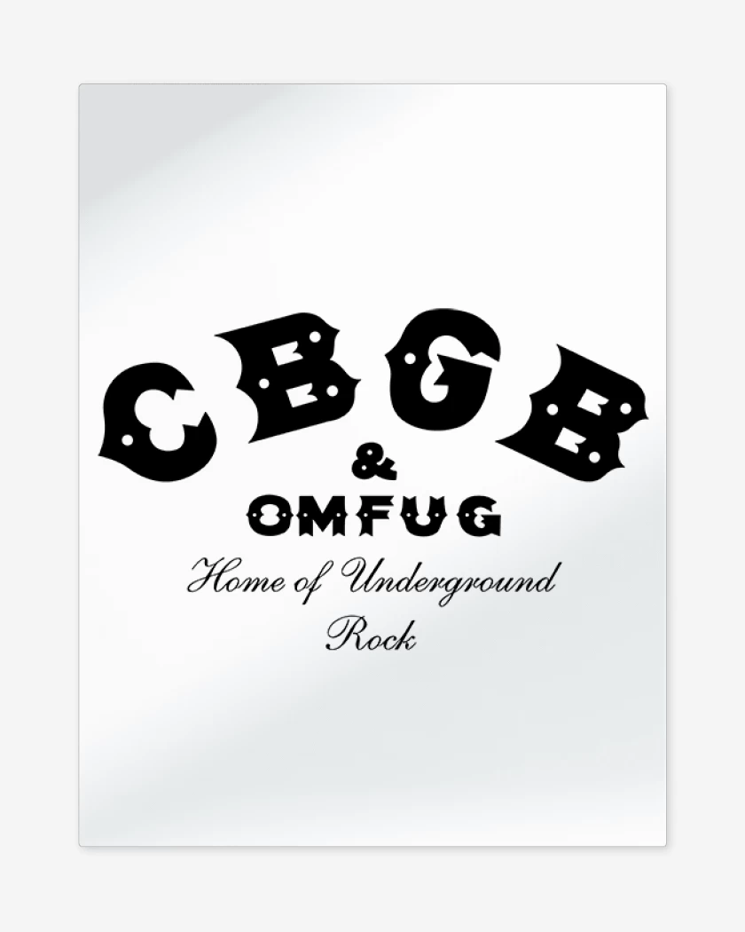 Print metalico CBGB 3