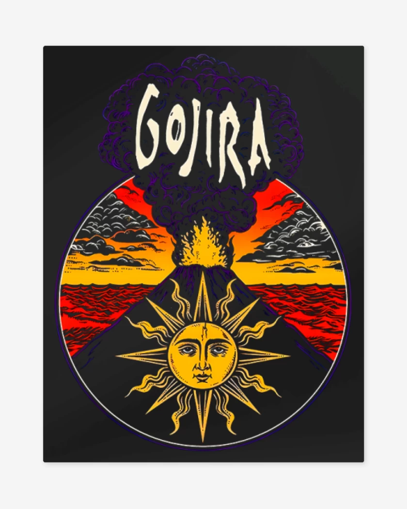Print metalico Gojira 1