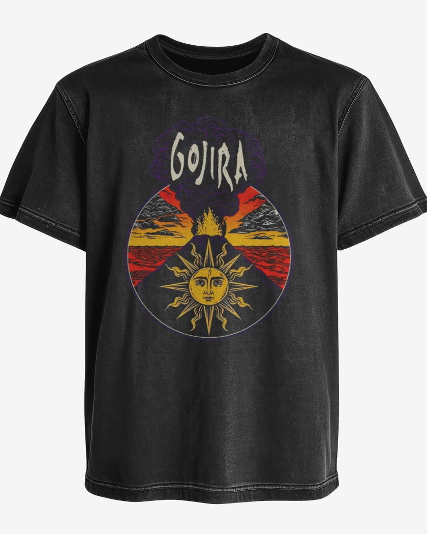 Polera desgastada Gojira 1