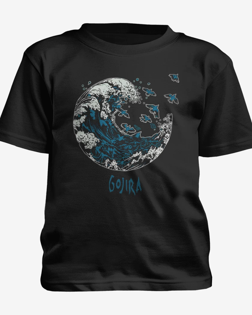 Polera de niño Negro de Gojira 2 