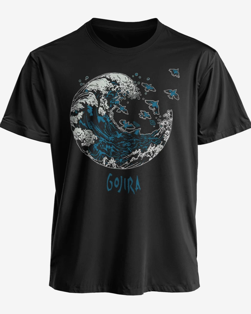 Polera premium Negro de Gojira 2 