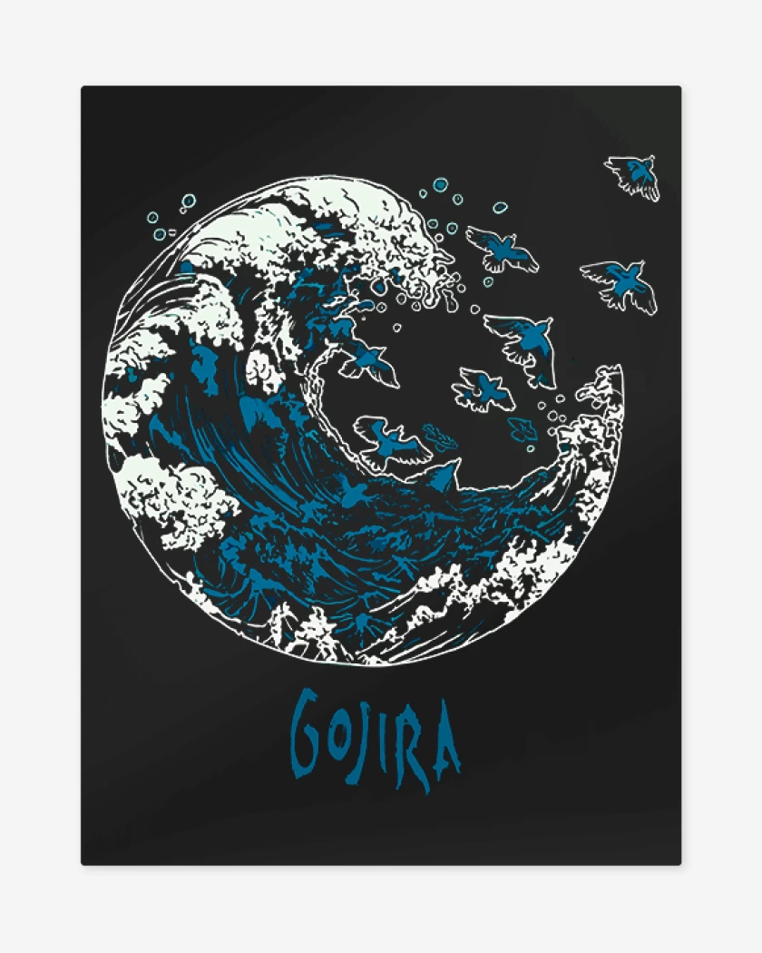 Print metalico Gojira 2 