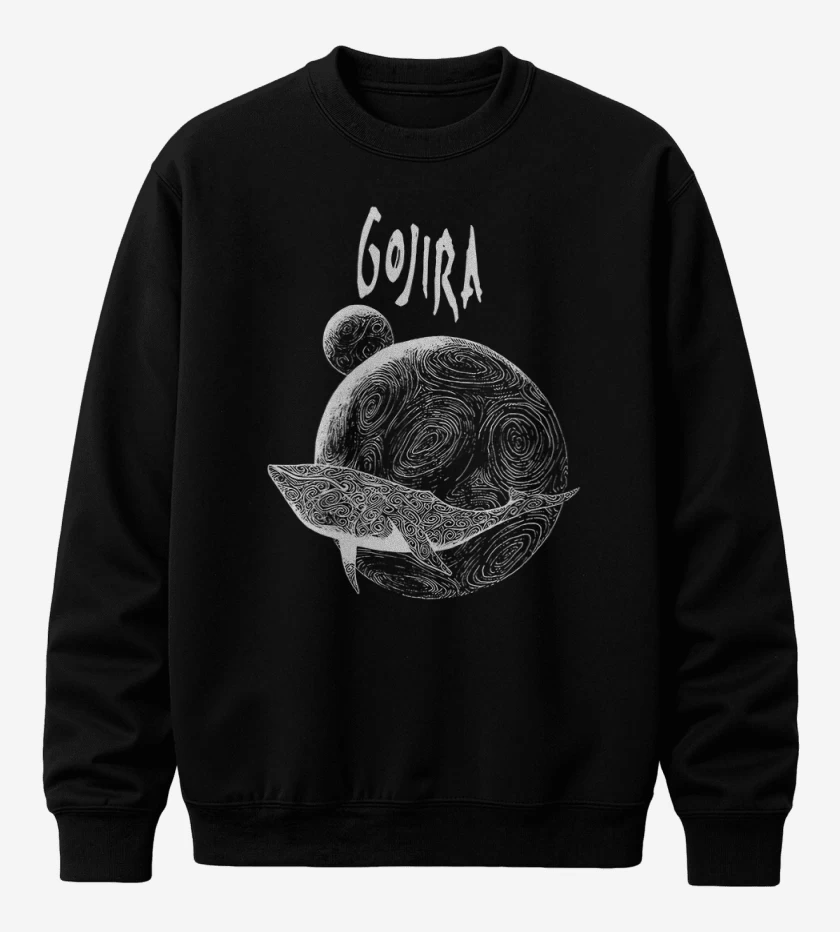 Poleron polo Negro de Gojira 3