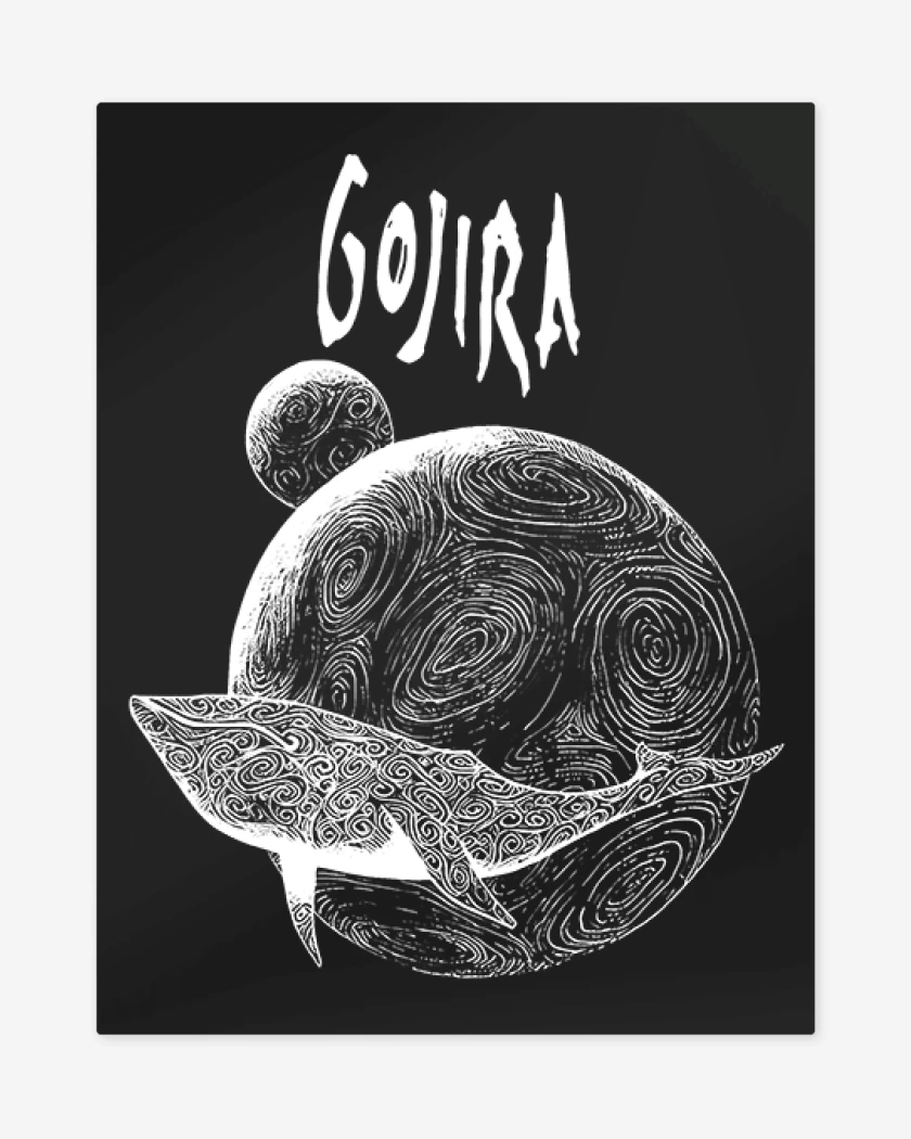 Print metalico Gojira 3