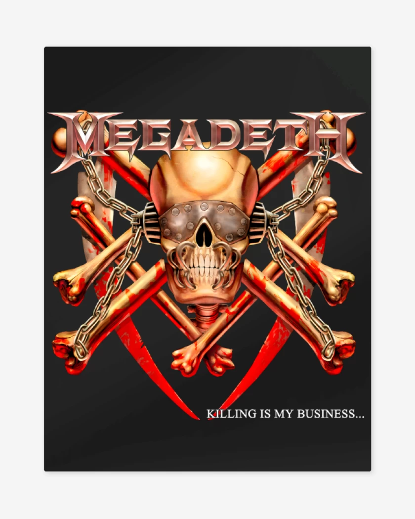 Print metalico Killing Is My Business 2004
