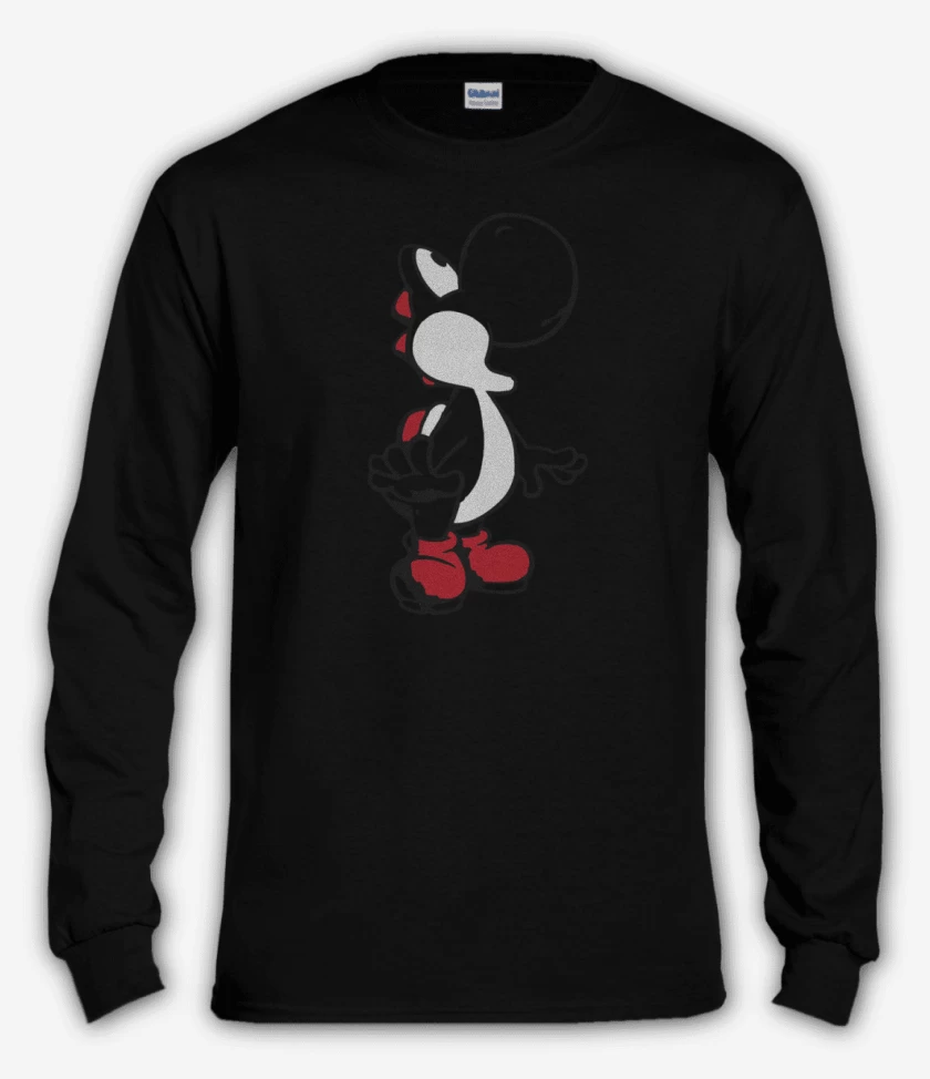 Polera manga larga Negro de Yoshi