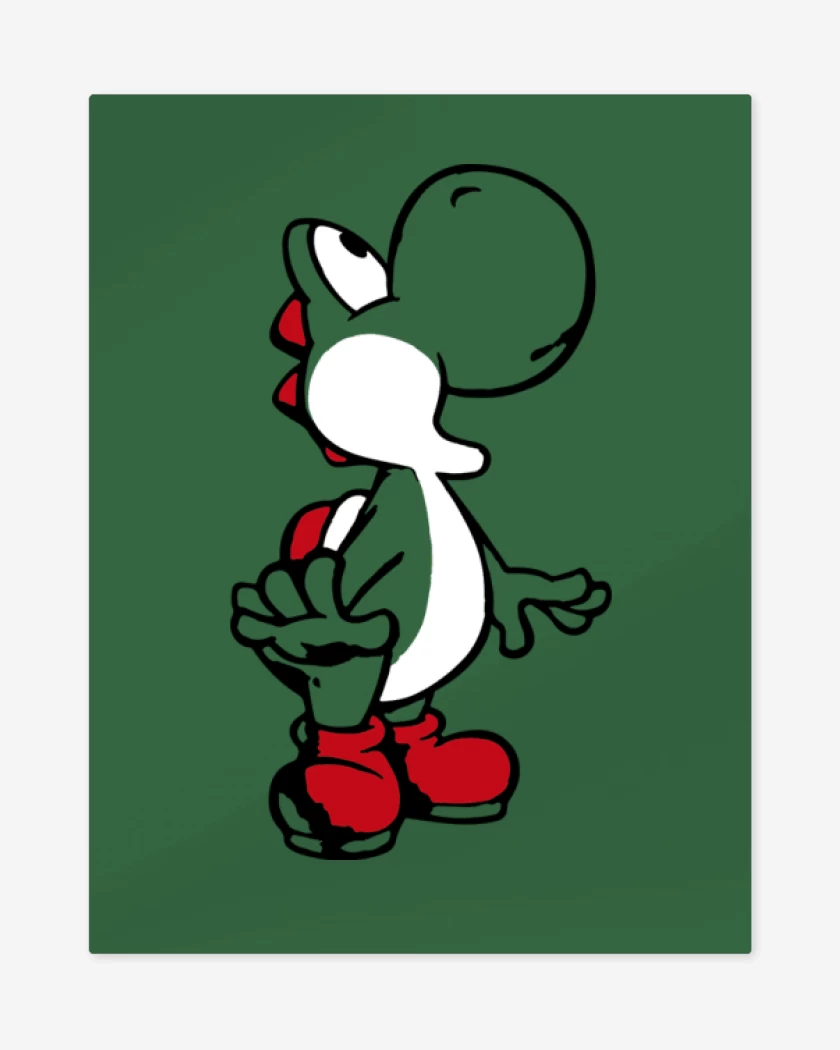 Print metalico Verde jade de Yoshi