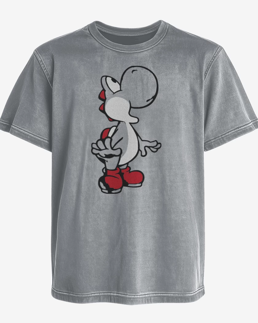 Polera desgastada Gris Melange de Yoshi