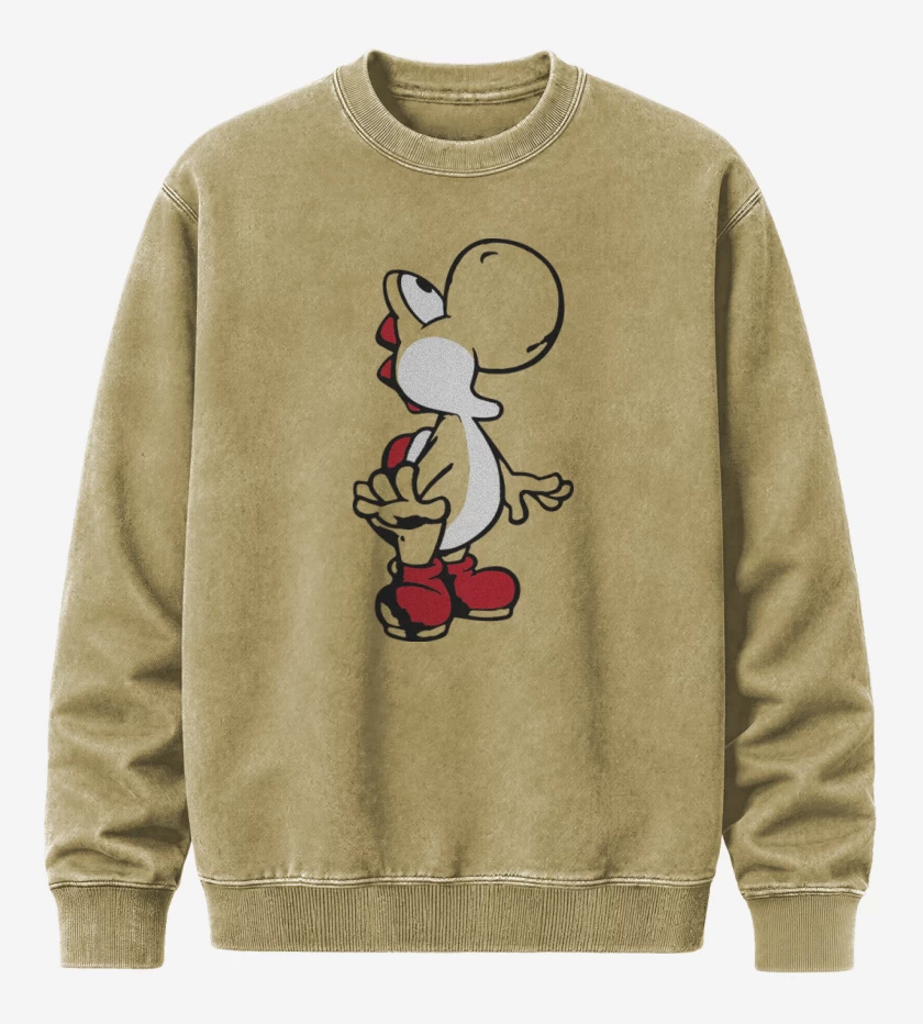 Poleron Polo Acid Wash Beige de Yoshi