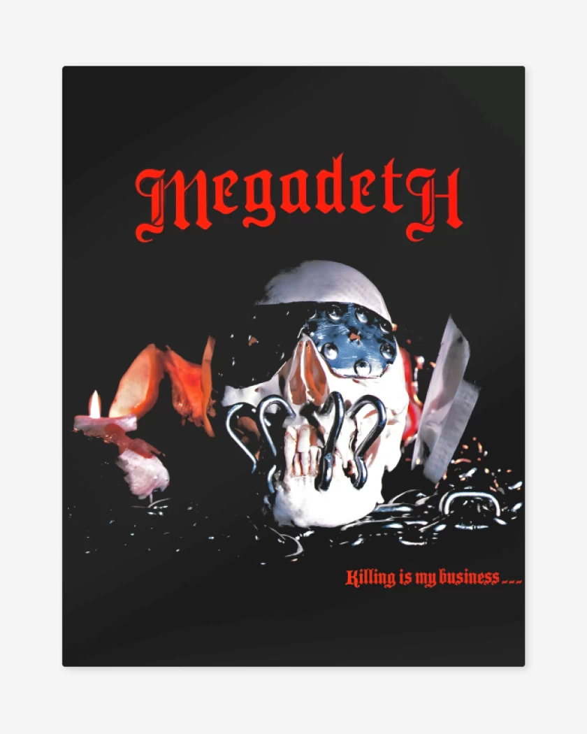 Print metalico Killing is my Business 1983