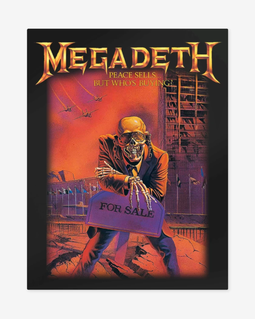 Print metalico Negro de Peace Sells
