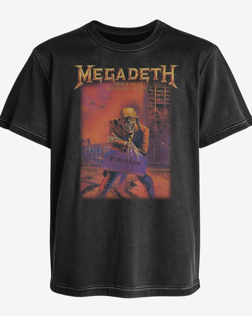 Polera desgastada Peace Sells