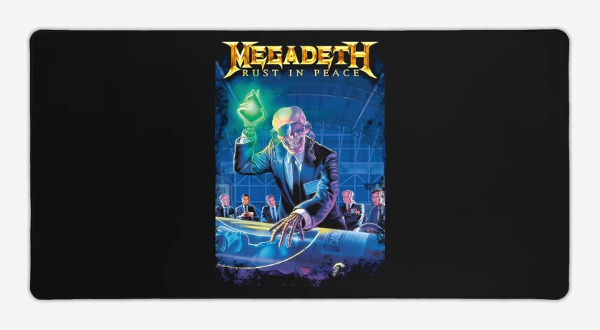 Mouse pad Gamer Negro de Rust in Peace