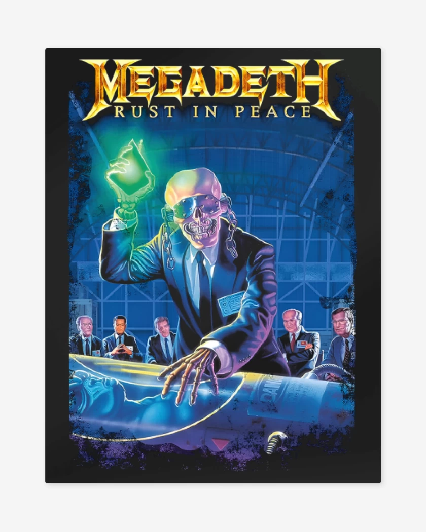 Print metalico Negro de Rust in Peace