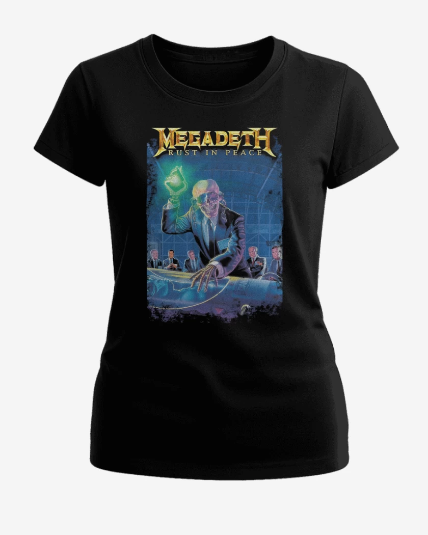 Polera de Mujer Negro de Rust in Peace