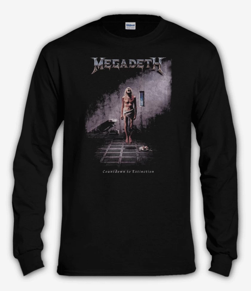 Polera manga larga Negro de Countdown to Extinction