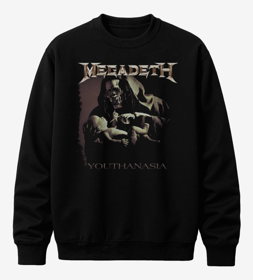 Poleron polo Negro de Rattlehead Youthanasia