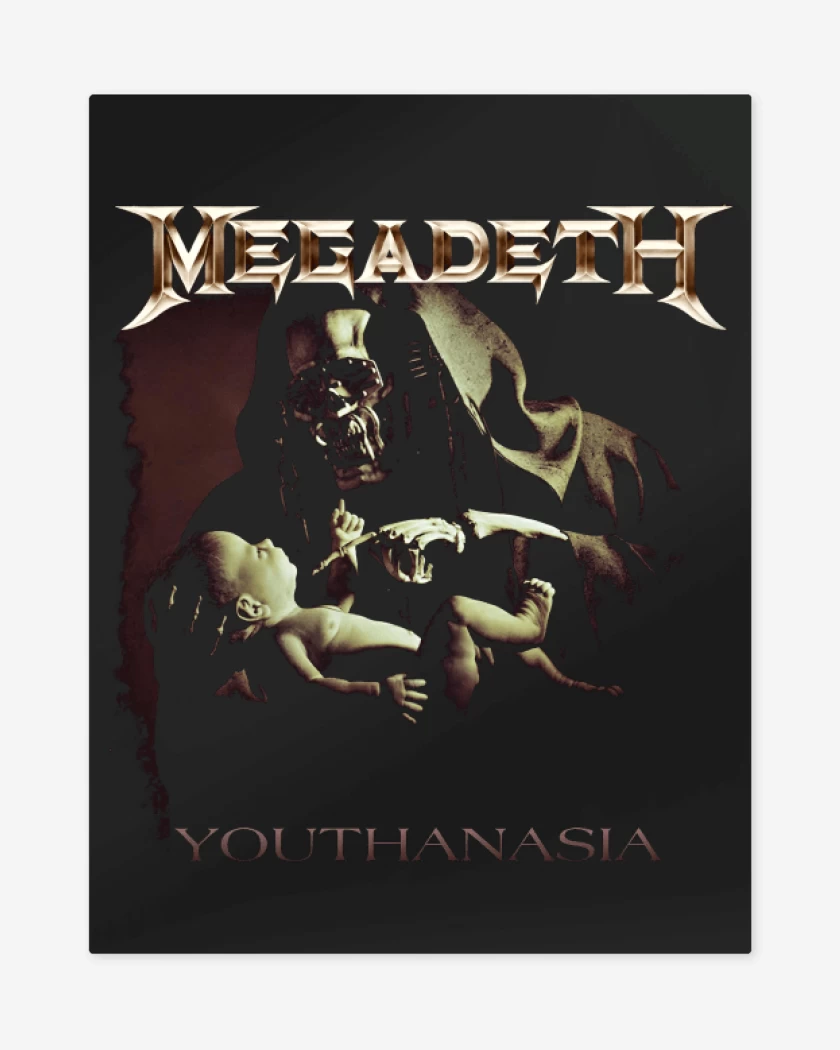 Print metalico Negro de Rattlehead Youthanasia