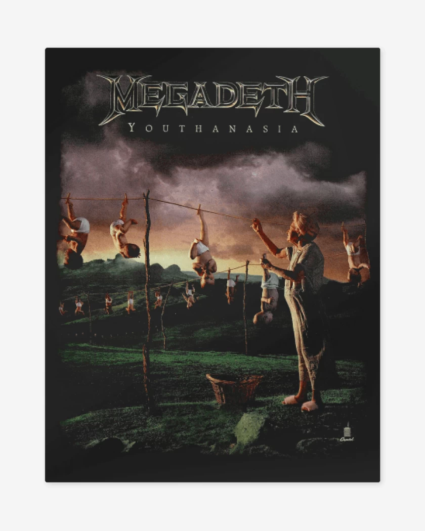 Print metalico Negro de Youthanasia