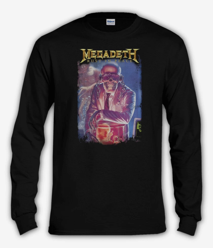 Polera manga larga Negro de RIP Megadeth