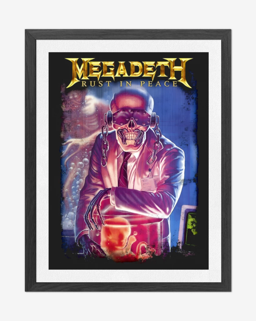Cuadro decorativo Negro de RIP Megadeth