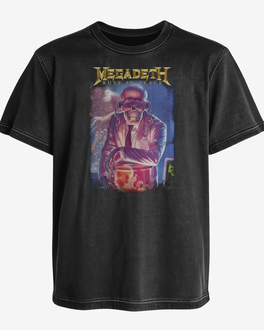 Polera desgastada RIP Megadeth