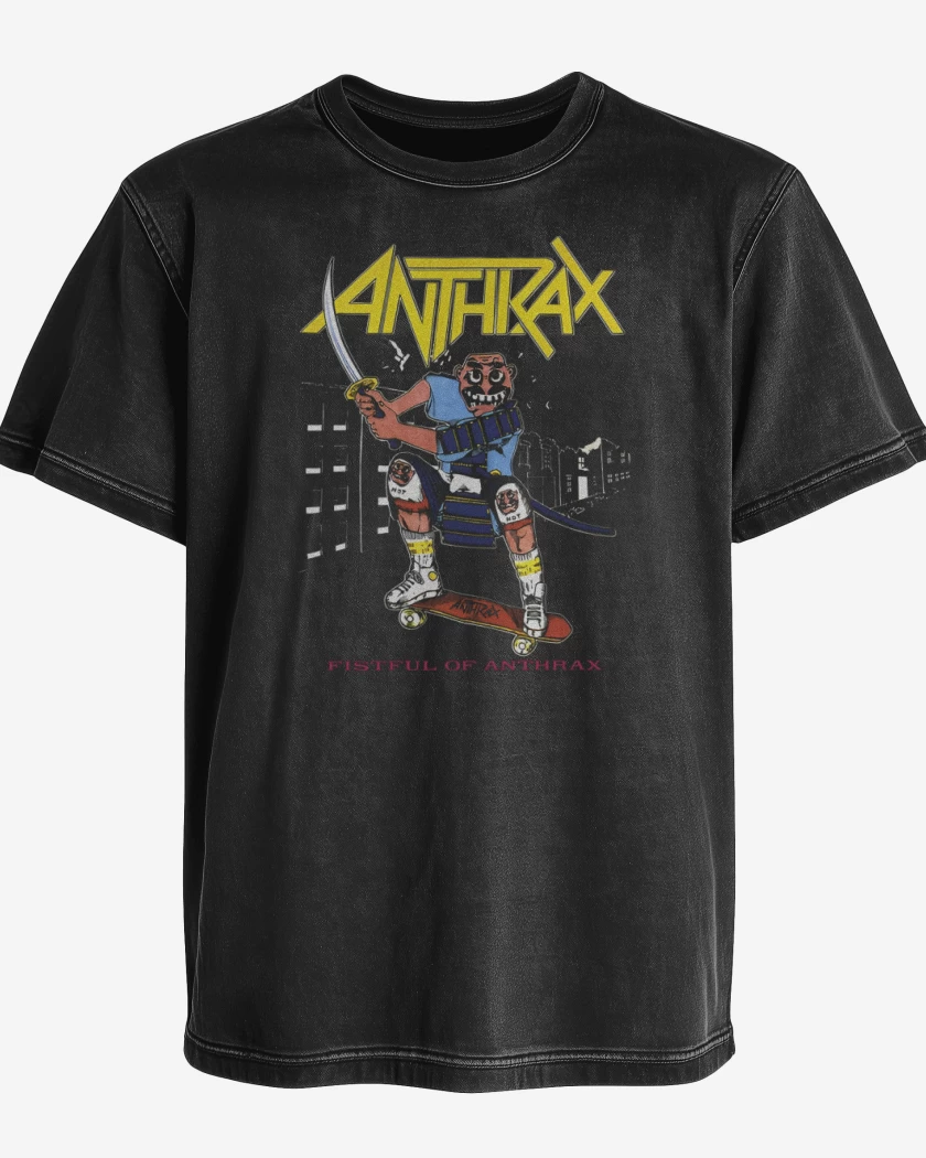 Polera desgastada Negro de Fistful of Anthrax