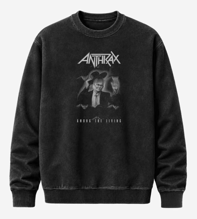 Poleron Polo Acid Wash Negro de Among The Living