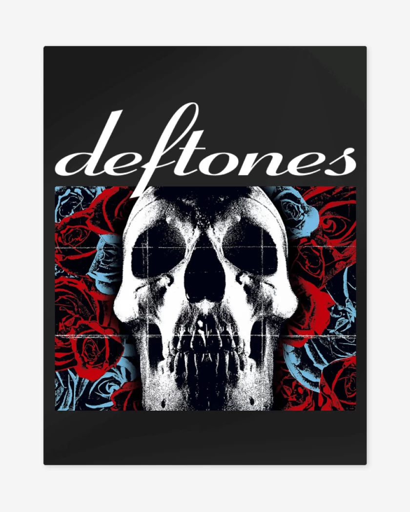 Print metalico Negro de Deftones 2003 N