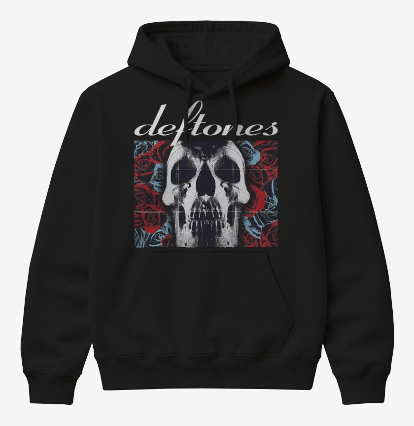 Poleron Canguro básico Negro de Deftones 2003 N