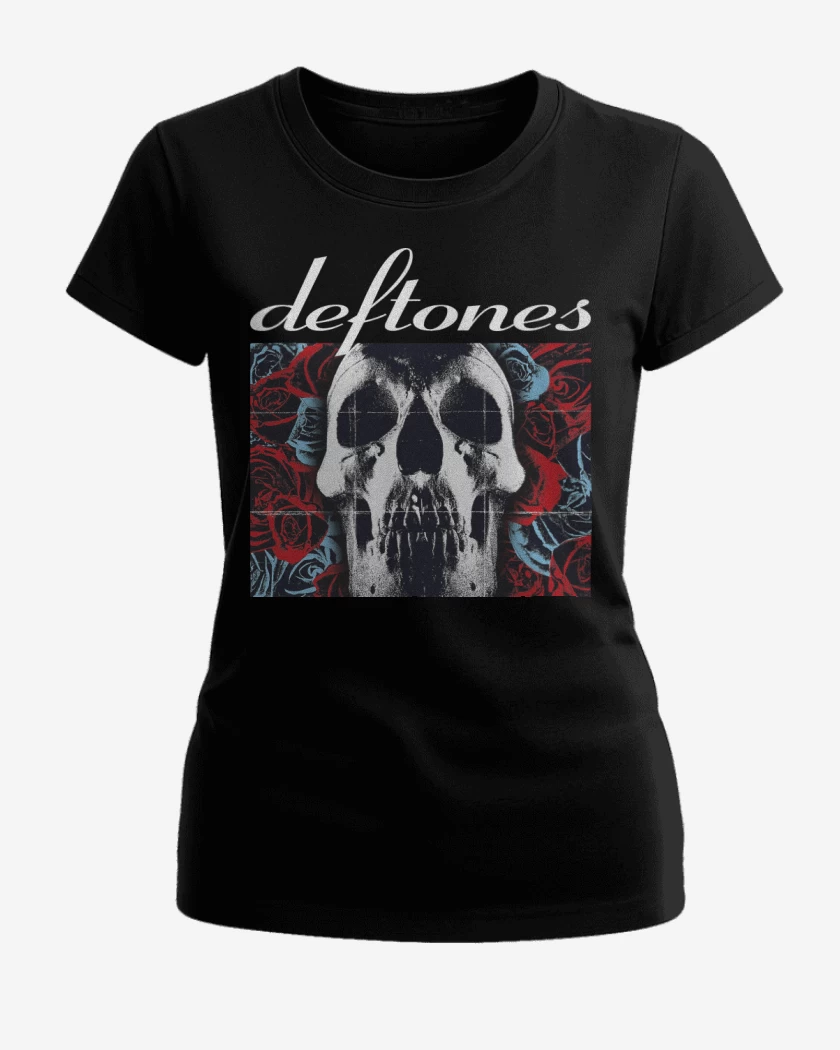 Polera de Mujer Negro de Deftones 2003 N