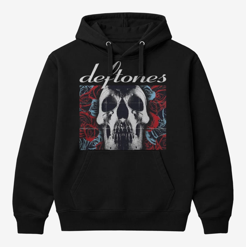Polerón Canguro Negro de Deftones 2003 N