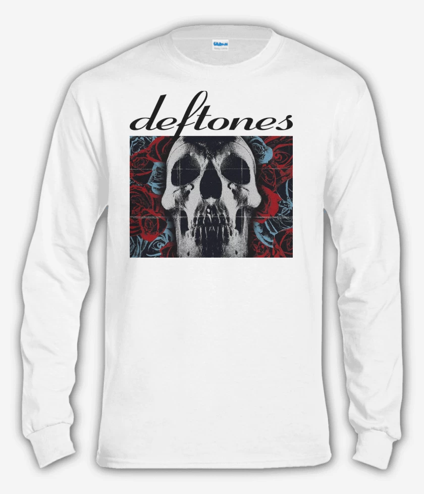 Polera manga larga Blanco de Deftones 2003 B