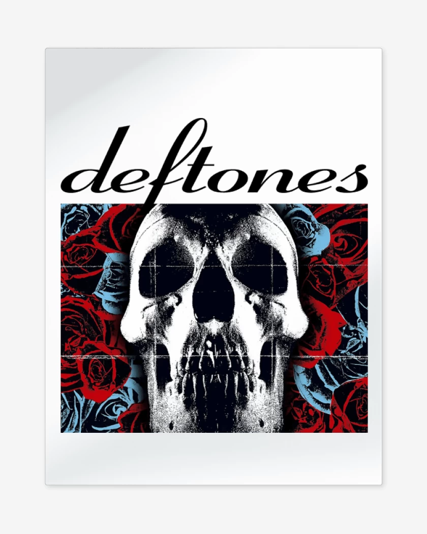 Print metalico Blanco de Deftones 2003 B