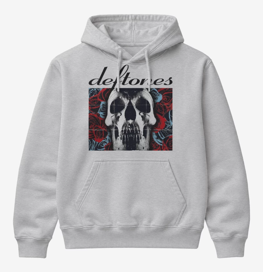 Poleron Canguro básico Gris Melange de Deftones 2003 B