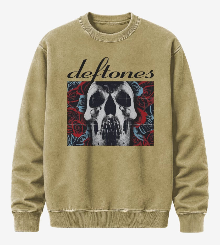 Poleron Polo Acid Wash Beige de Deftones 2003 B