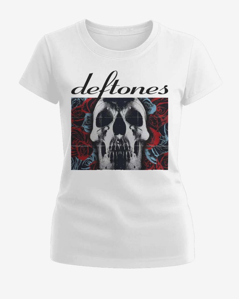 Polera de Mujer Blanco de Deftones 2003 B