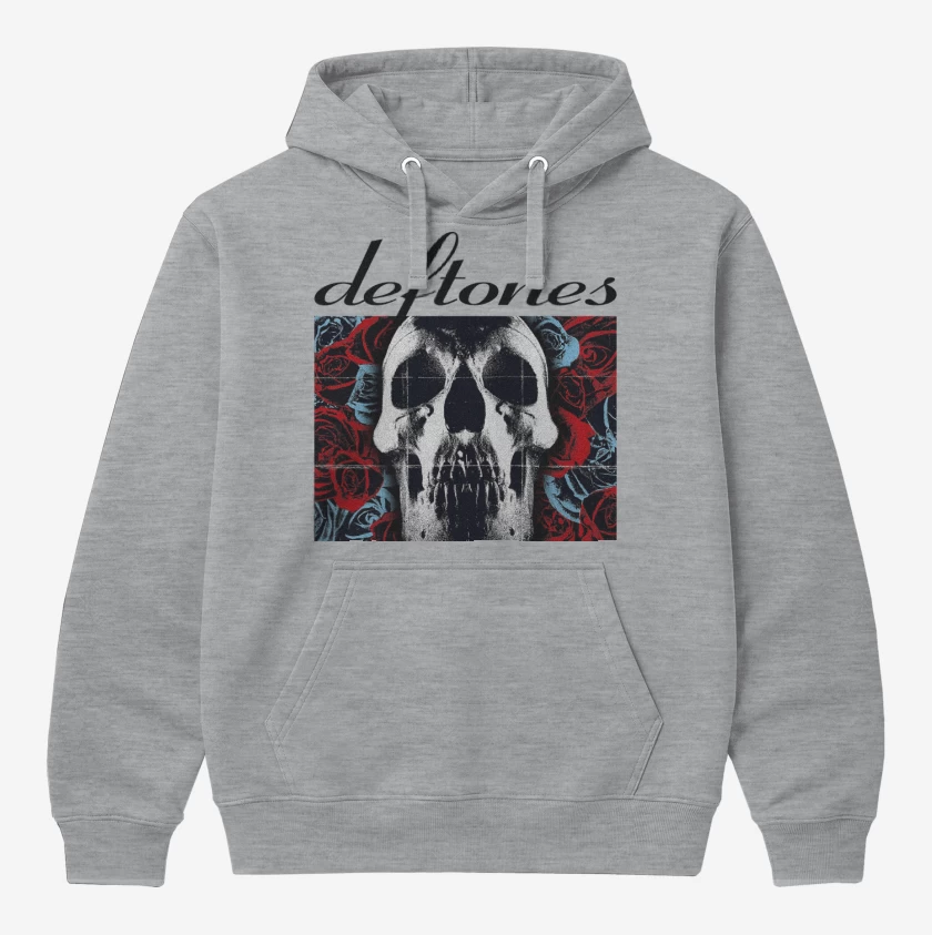 Polerón Canguro Gris Melange de Deftones 2003 B