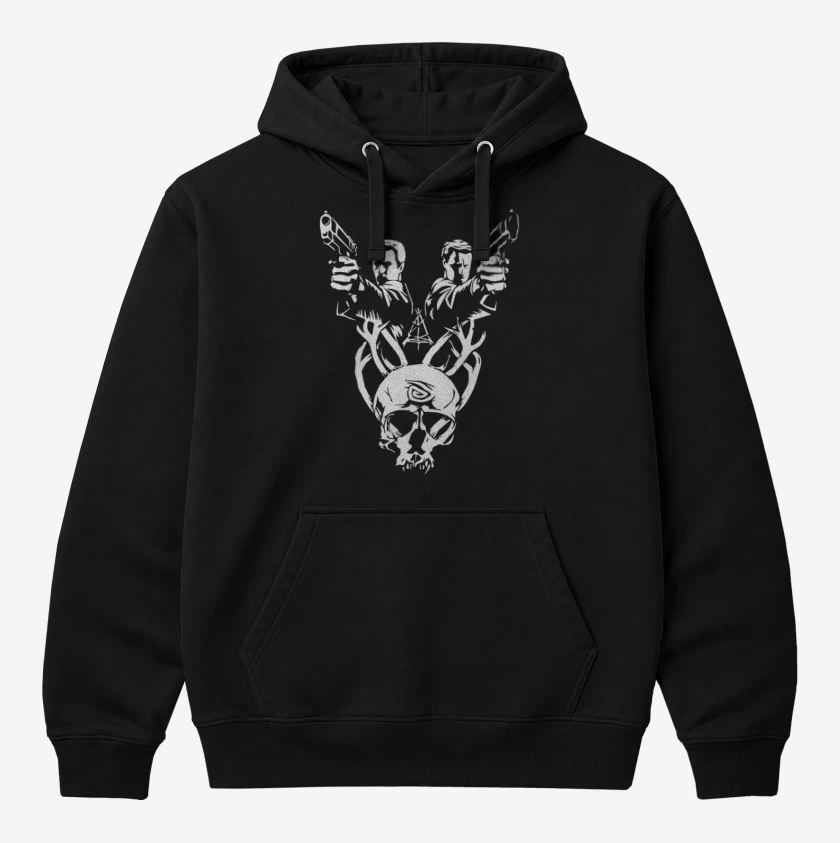 Polerón Canguro Negro de True D