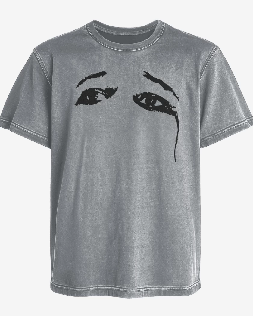 Polera desgastada Gris Melange de OHMS