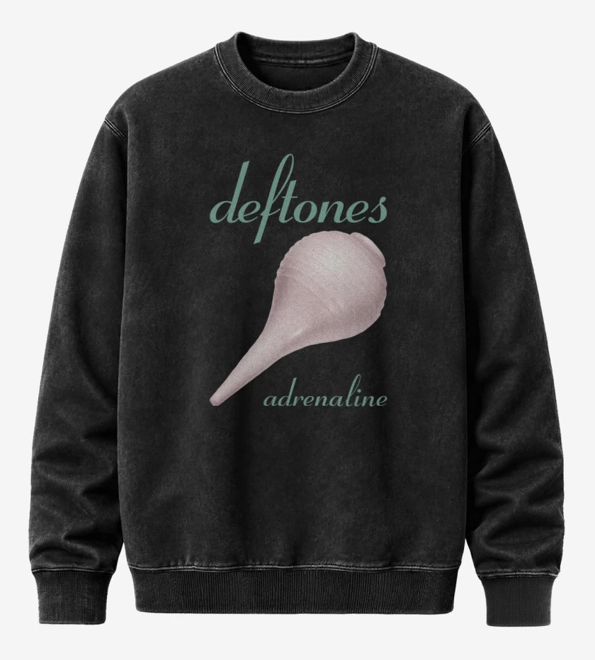 Poleron Polo Acid Wash Negro de Adrenaline