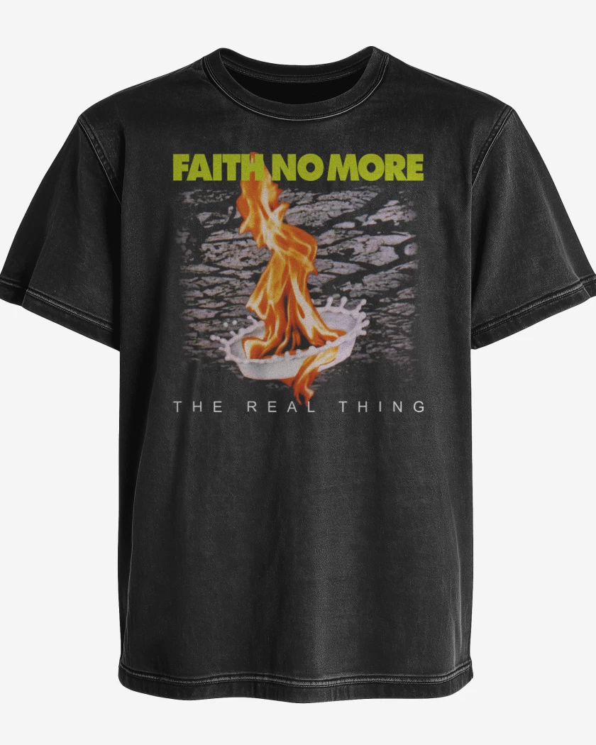 Polera desgastada Negro de The Real Thing
