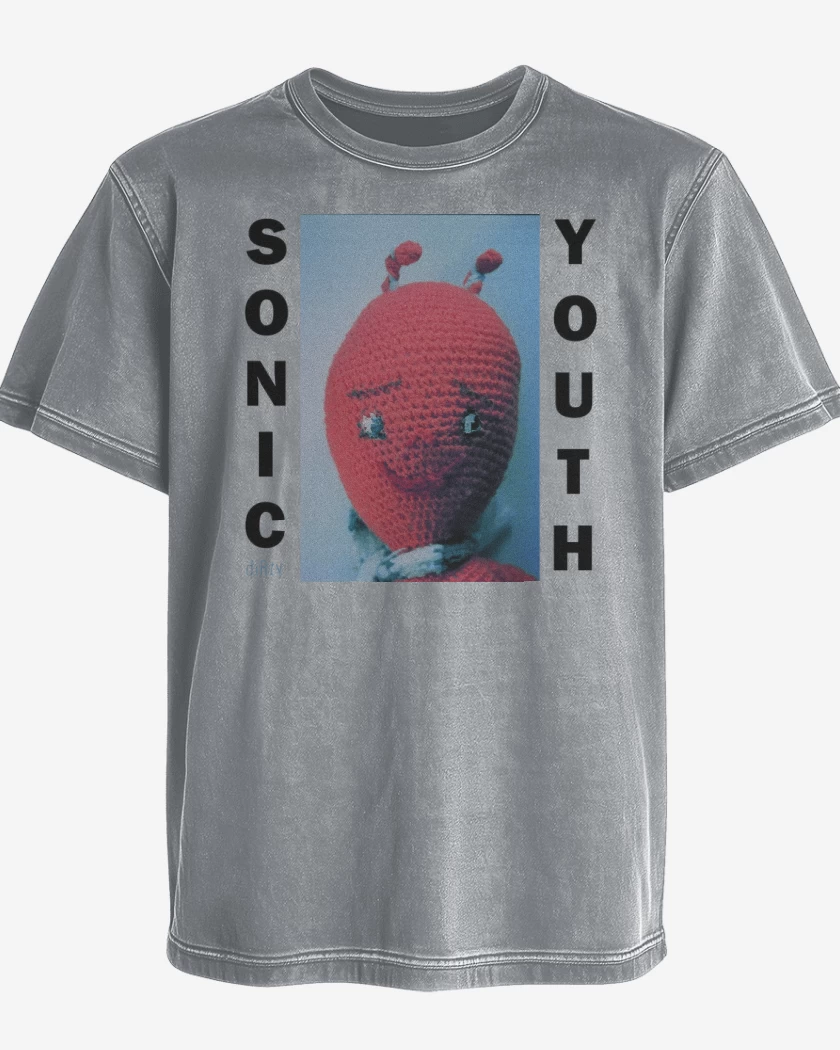 Polera desgastada Gris Melange de Dirty