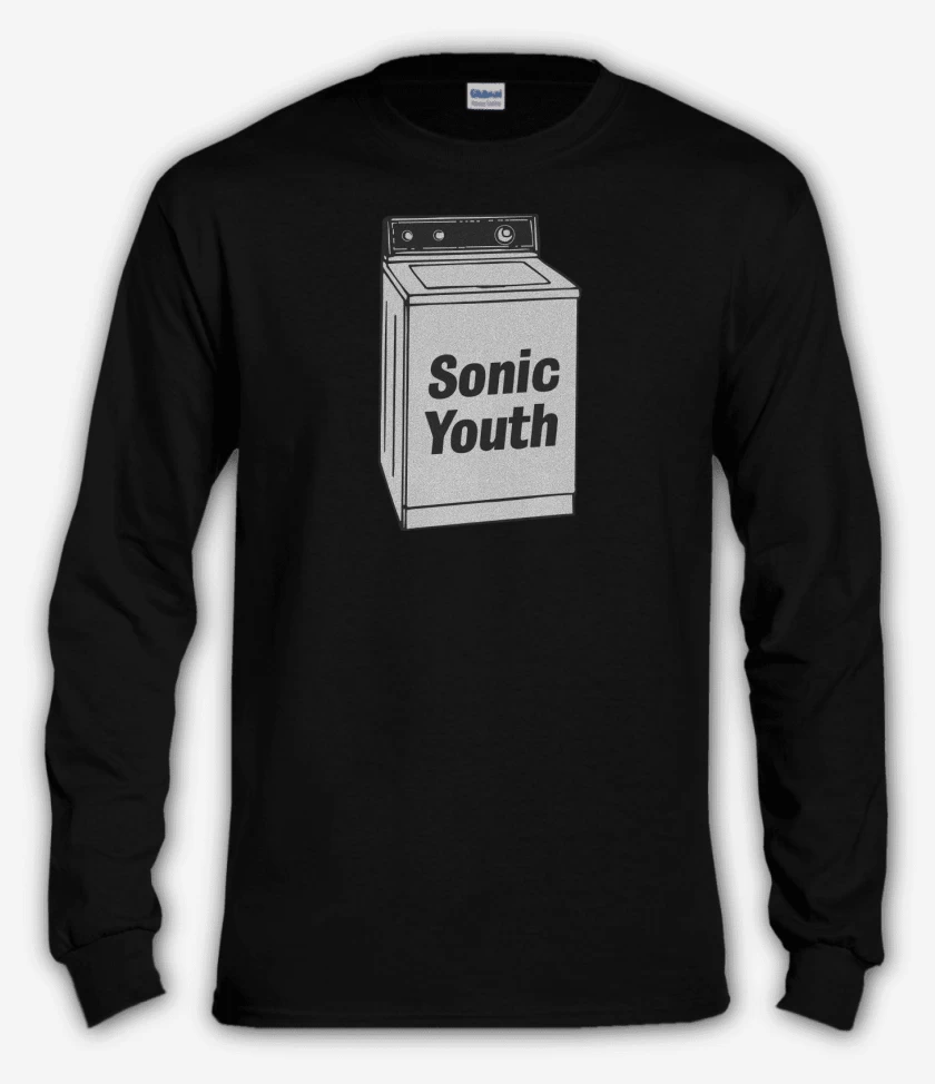 Polera manga larga Negro de Washing Machine