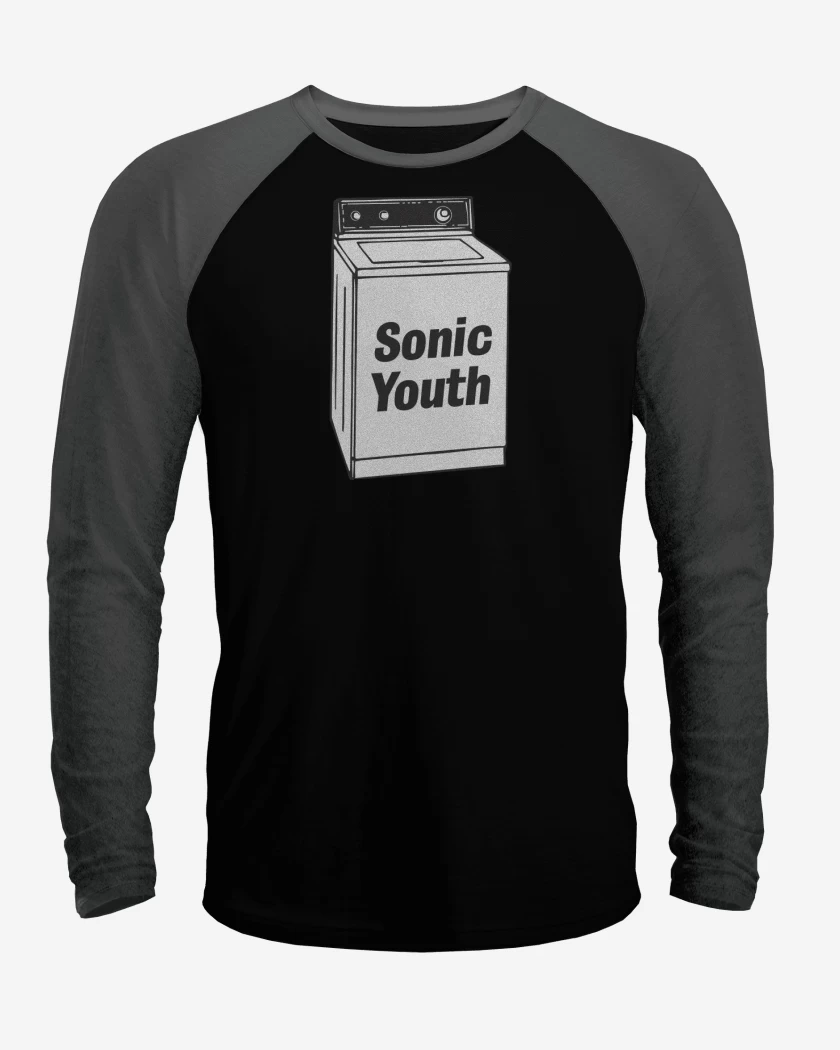 Polera Raglan Negro / Negro Heather de Washing Machine