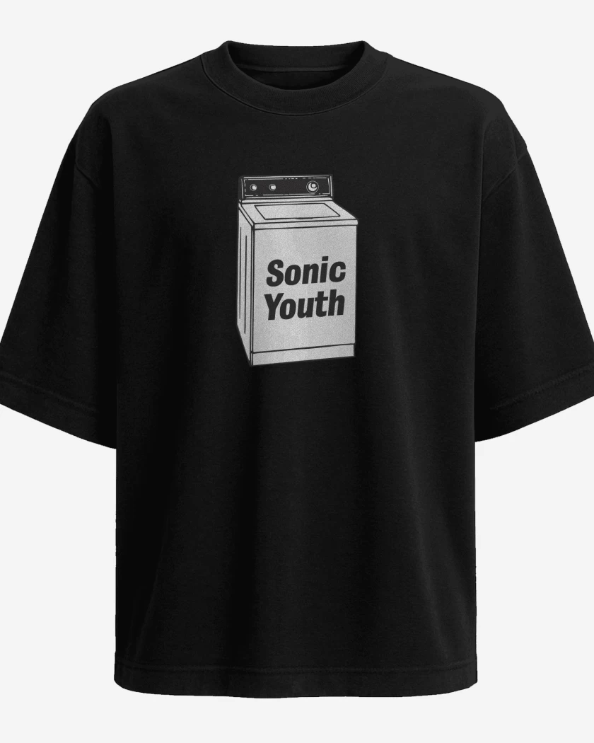 Polera Oversize Negro de Washing Machine