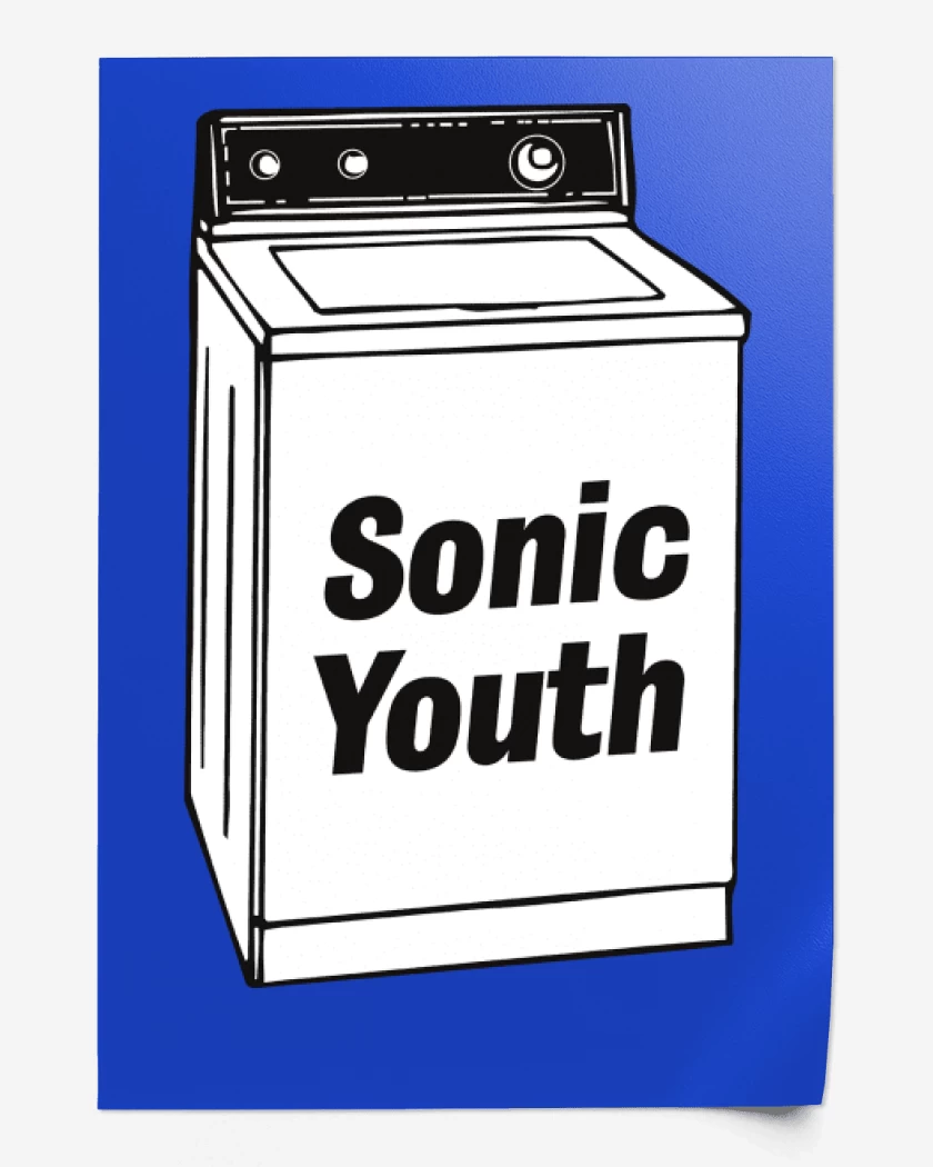 Print Azul Rey de Washing Machine