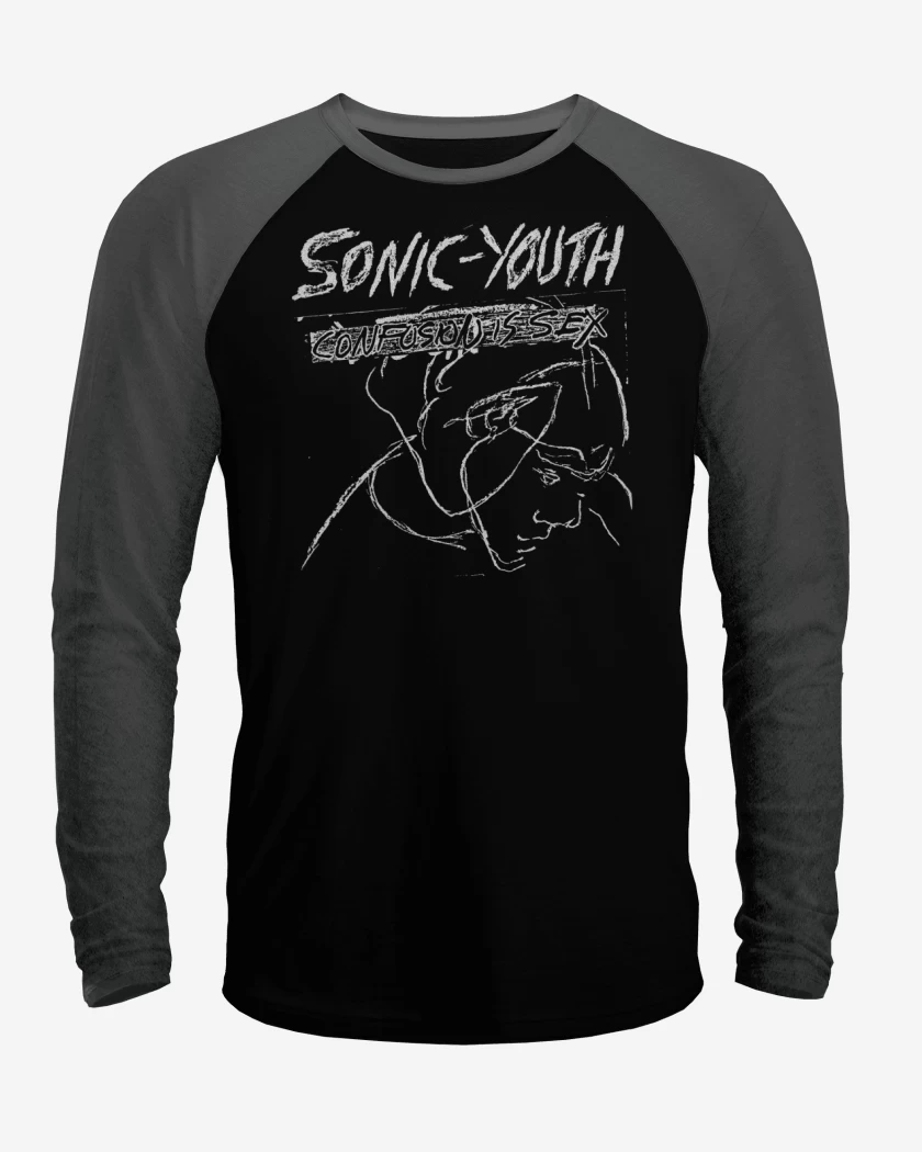 Polera Raglan Negro / Negro Heather de Confusion Is