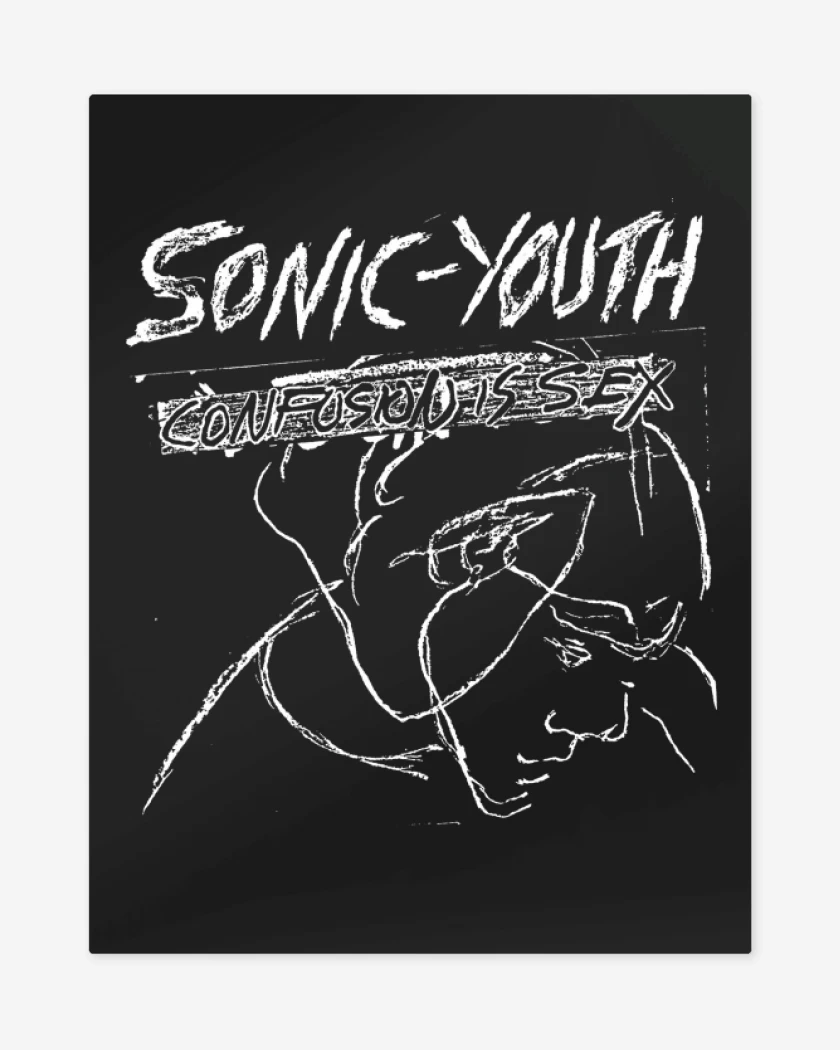 Print metalico Negro de Confusion Is