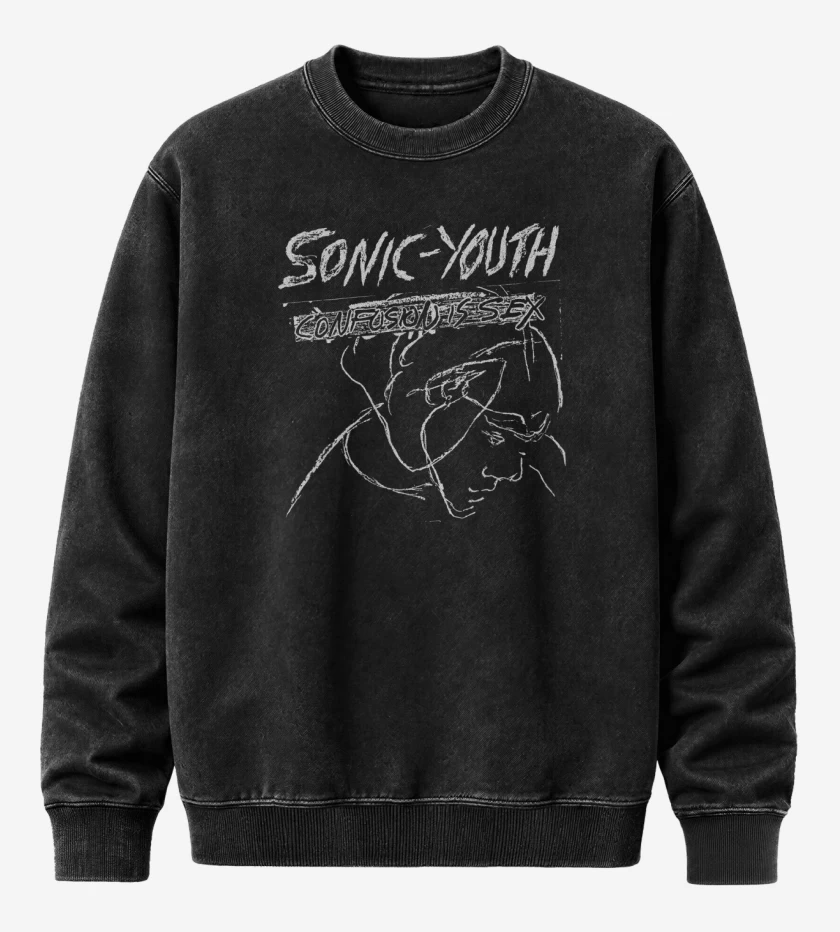 Poleron Polo Acid Wash Negro de Confusion Is